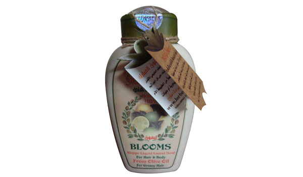 5 - (जैव / हर्बल शैंपू) हैलाब तरल लॉरेल साबुन: Blooms शैम्पू सूखे बालों 400ml (515)