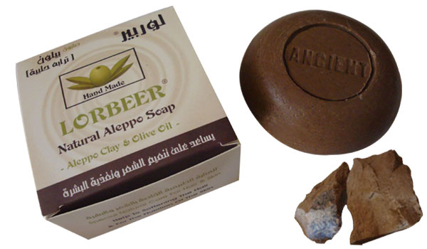4-оливкового масла мыло с другими маслами (био / органические): LORBEER Алеппо мыло с Клеем (406)