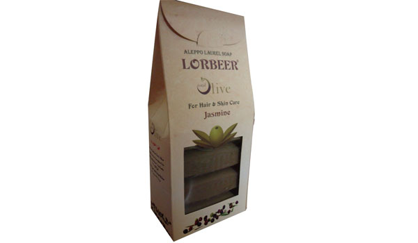 2 - Geuren laurel Aleppo zeep: Lorbeer Bag Jasmine (233)