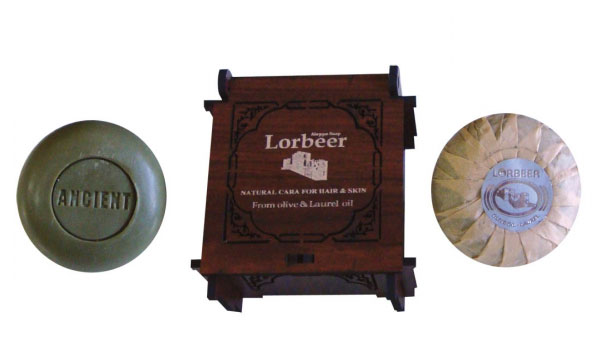 3- Aleppo Geschenk Seifen: Arabisc Lorbeer Box ( 302