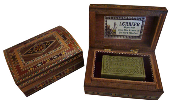 3 - Gift Aleppo zeep: Mozaïek Lorbeer 125 (306)