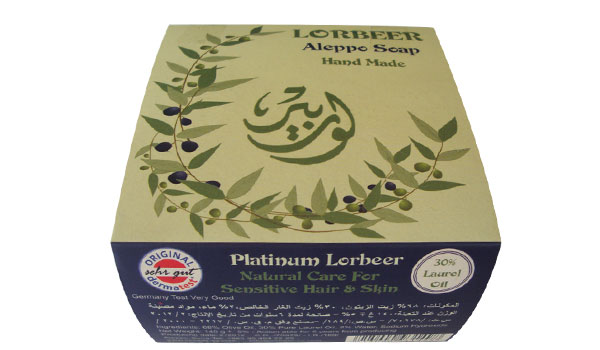 1- Traditional Aleppo Laurel Soap: Platinum Lorbeer Aleppo Soap (113)