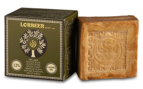 1- Traditional Aleppo Laurel Soap: LORBEER Aleppo Soap 12% Laurel Oil (106) B 