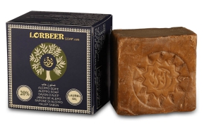 1- Traditional Aleppo Laurel Soap: LORBEER Aleppo Soap 20% Laurel Oil (107) B 