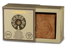 1- Traditional Aleppo Laurel Soap: LORBEER Aleppo Soap 85% extra Virgin olive oil , 15% Laurel oil (109) B