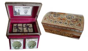  3-hediyelik Halep Sabun: Lorbeer Small Bombeh Mosaic Box (333)